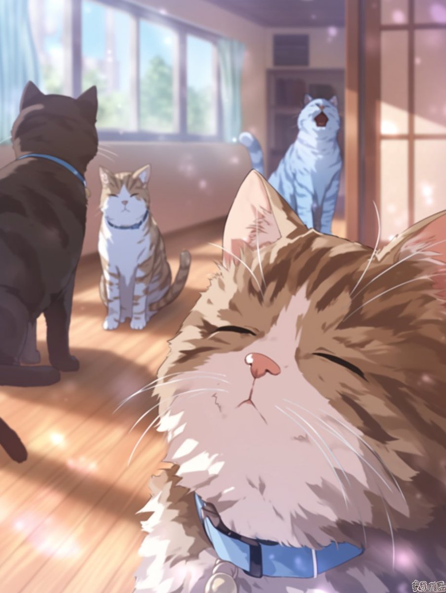 Raku_mizuharuhi's tweet image. Cat Party  😺🐱🐱🐱😺😺
#AISSIAMxZeeNuNew  #AIart  #AIイラスト #AIイラスト大好きさんと繋がりたい