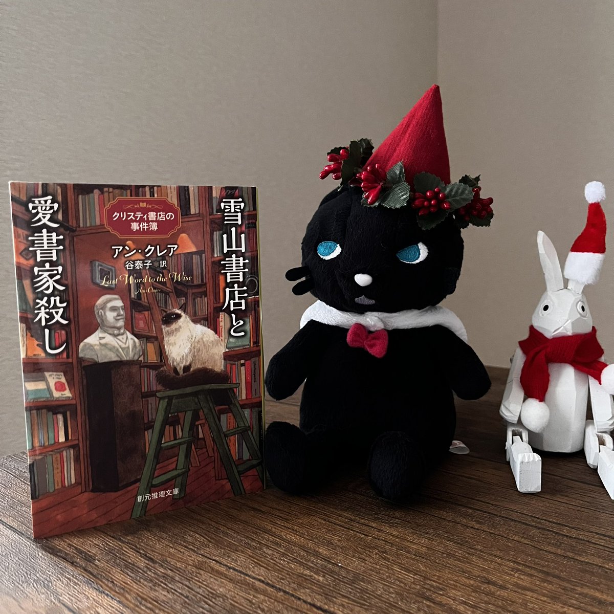 #今読んでる本
冬になったら読もうと思ってました。
スローな展開だけど まったりと暖かい部屋で読むのに丁度いい
「雪山書店と愛書家殺し」
看板猫のアガサ、美味しい料理、ミステリーなのにほんわかしたい人におすすめ