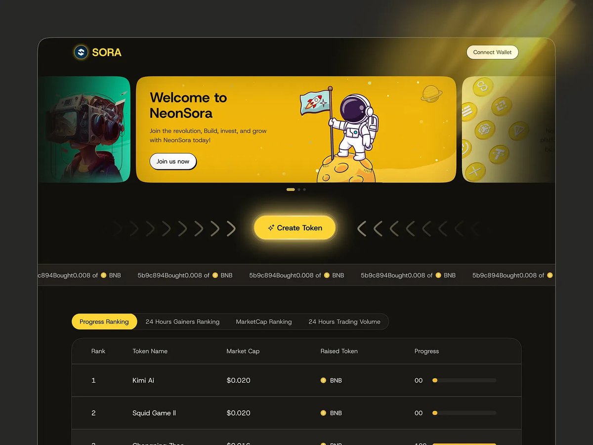 uiuximran's tweet photo. Meme Coin Launchpad – Create, List & Earn
#webdesign #cryptodesign #blockchainui #web3ux https://t.co/xeoWJRv10x