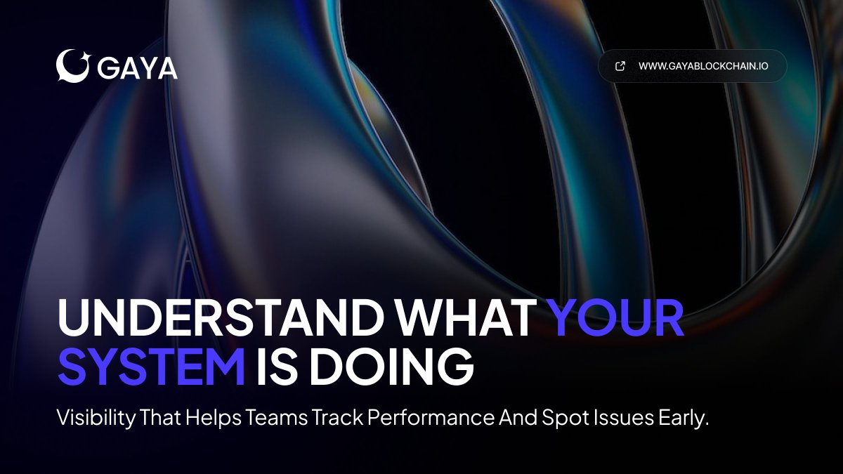 GayaBlockchain's tweet photo. Blind spots slow teams down ⚠️

Gaya reveals clear monitoring patterns so you spot issues and understand performance faster

Operate with clarity. Build with insight.

#Web3Monitoring #DevOps #BlockchainBuilders #Gaya https://t.co/sxyZ6f8aIF
