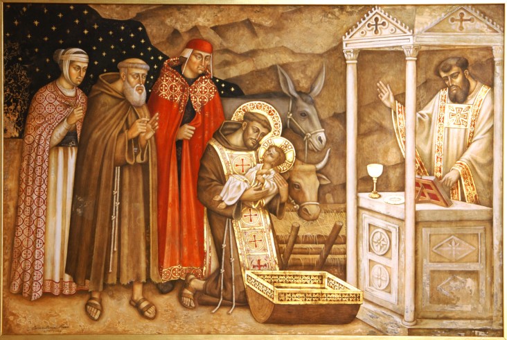 mariobianchi18's tweet photo. Il #24dicembre 1223 per volontà di San Francesco prende vita a #Greccio (RI) il presepe vivente, la prima rappresentazione della nascita di Gesù. L'intento del Santo di Assisi era quello di far capire l'evento sacro ad un popolo rozzo e molto lontano dagli insegnamenti cristiani. https://t.co/RazpRWFfzQ