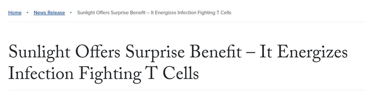 Blue Light in Sunlight Energizes T-cells:
gumc.georgetown.edu/news-release/s…