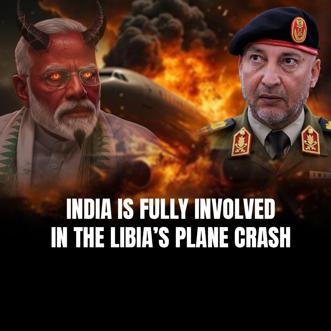 Rawalpindi72's tweet photo. India is fully involved in the #PlaneCrash of Libya
In which Army chief of Libya is killed
#LibyaPlaneCrash https://t.co/wHxb2vgdr7