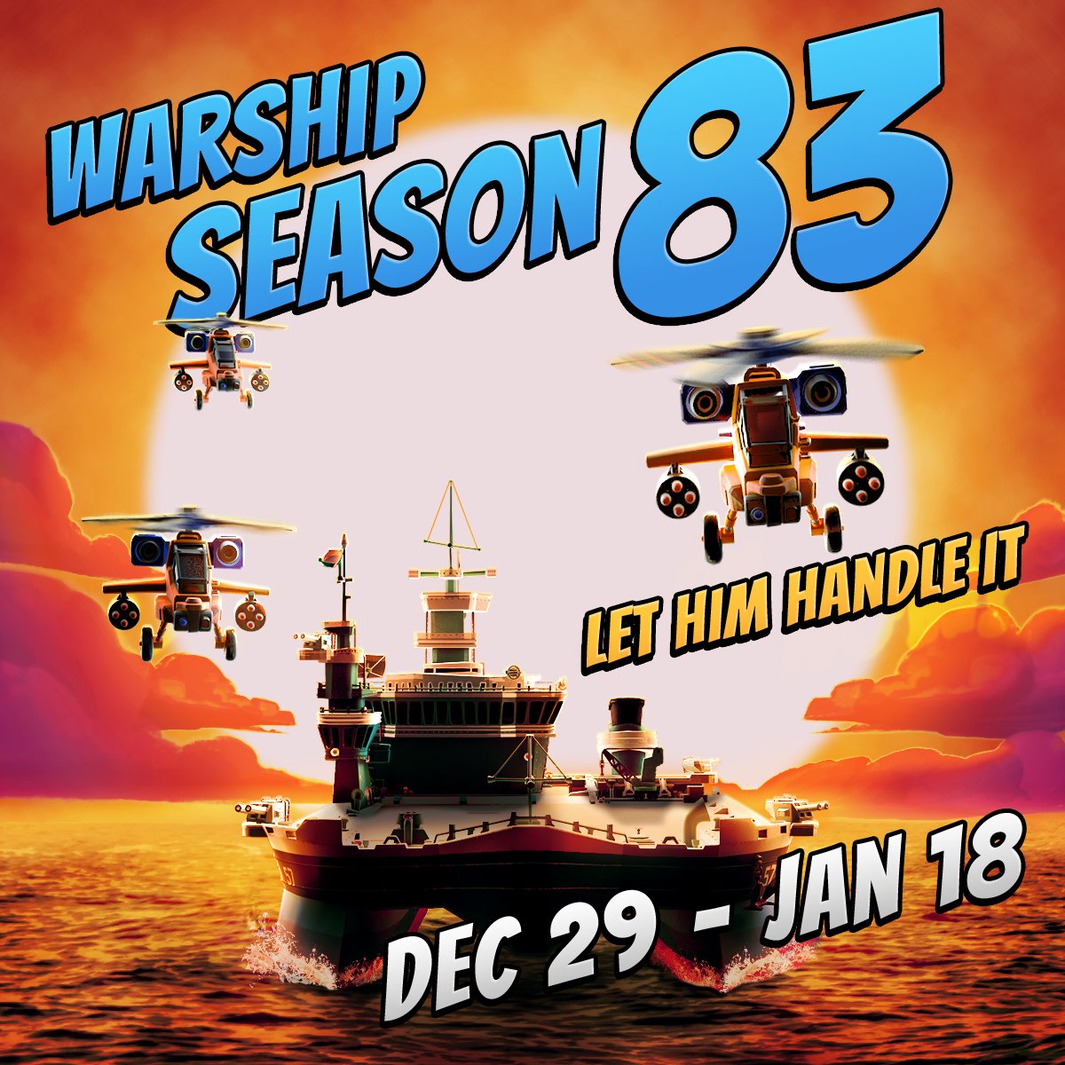 Season 83 is here!⚓

New year’s resolution: aim higher and show everyone that you're THE one to be feared.