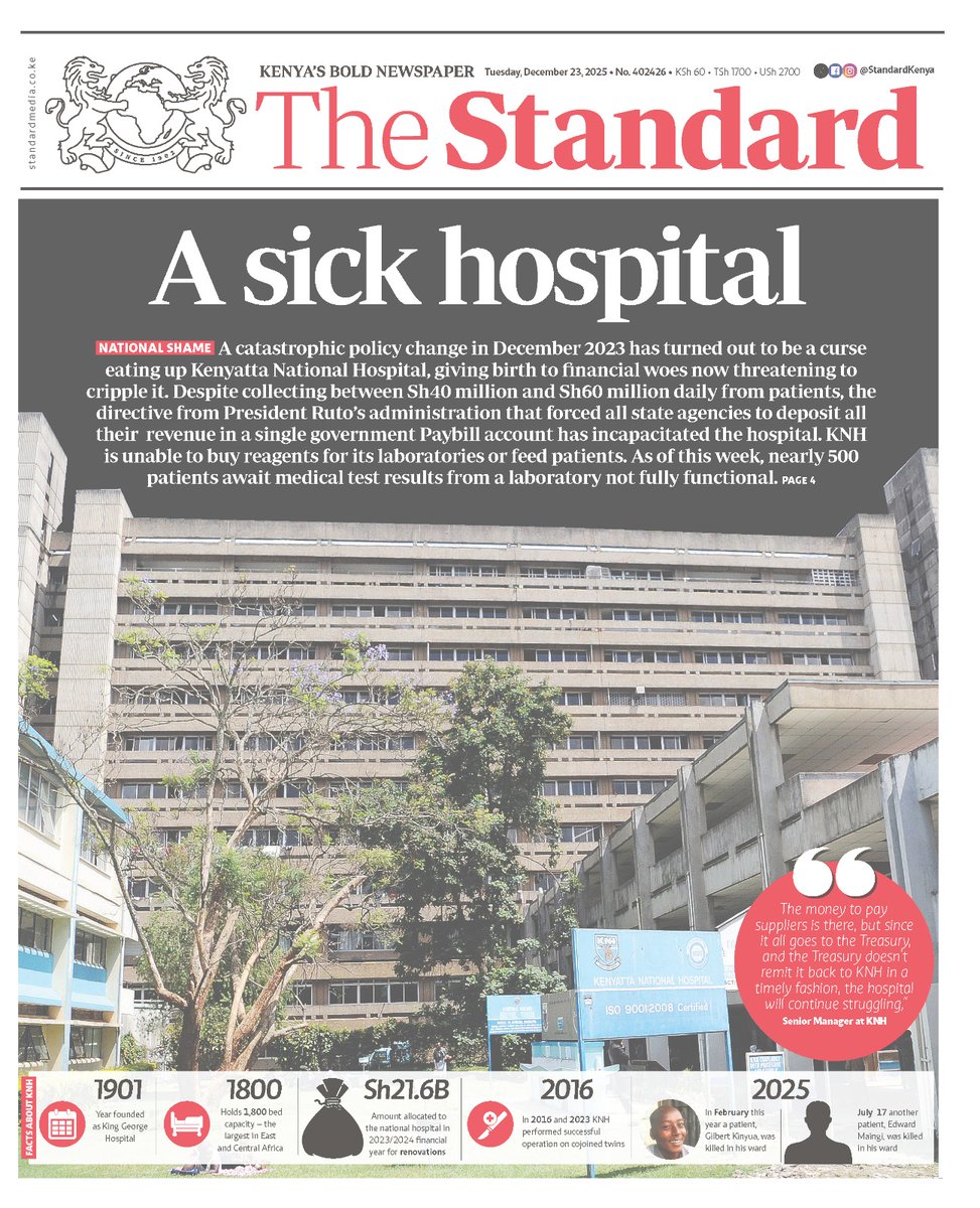 Son_of_Laikipia's tweet image. This is why citizens celebrate when politicians die in hospitals abroad.