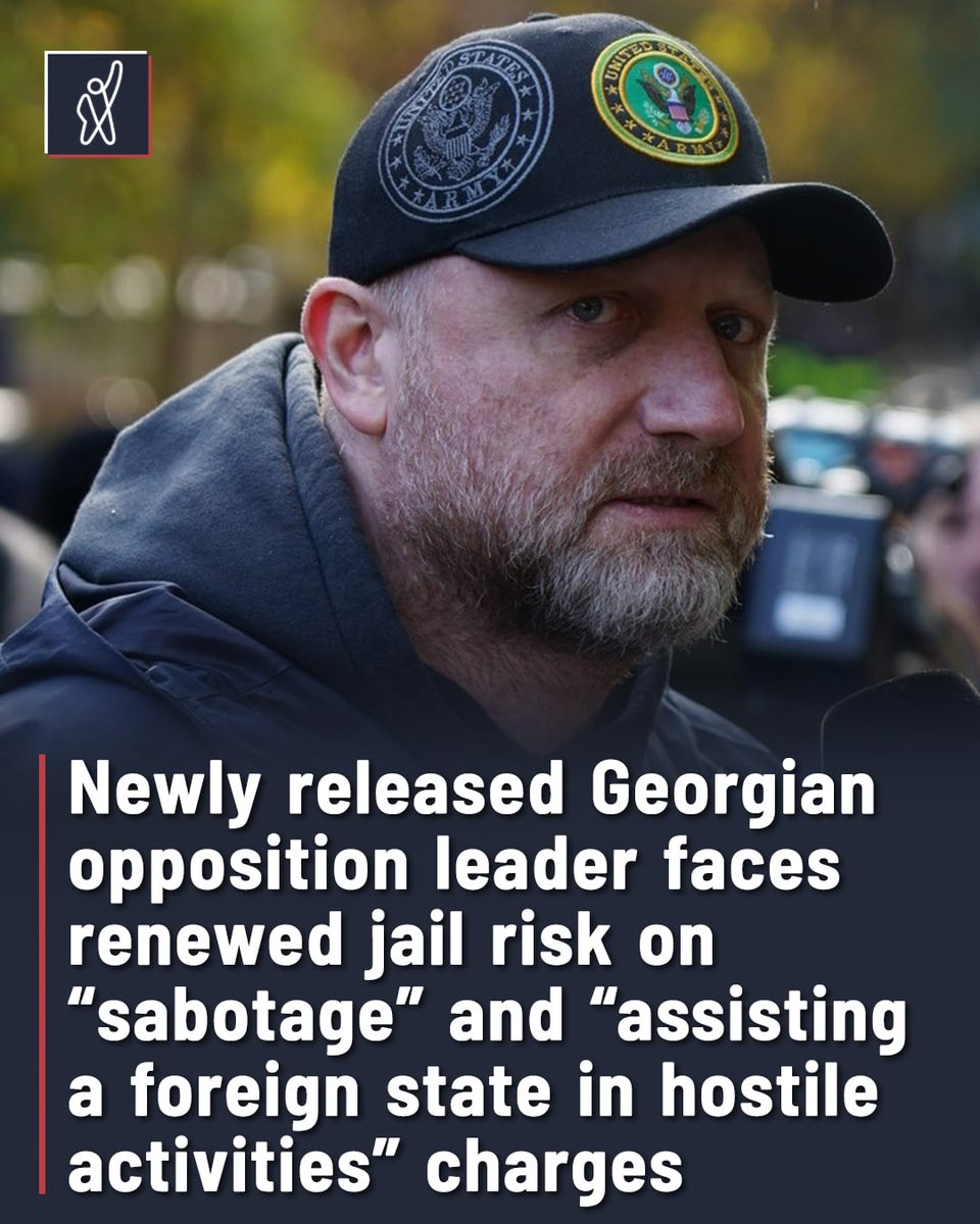 FormulaGe's tweet photo. Georgian opposition politician Zura Japaridze, who was just released after serving a seven-month sentence for refusing to appear before a so-called parliamentary investigative commission, has now been placed under GEL 30,000 bail in a separate “sabotage” case that includes charges of “sabotage and assisting a foreign state in hostile activities,” linked in part to his communication with Western officials and carrying the risk of many more years in prison.

The case unfolds as the majority of Georgia’s opposition political leaders are already behind bars, and as rights groups warn that Georgia now holds more political prisoners per capita than Russia.

The court also ordered the seizure of Japaridze’s passport and ID card and banned him from leaving Georgia without a prosecutor’s consent. He has been given 30 days to post bail.

Japaridze is charged under Articles 318(1) and 319 of the Criminal Code. The Prosecutor’s Office has brought the same charges against eight opposition leaders in total, including Elene Khoshtaria and Giorgi Vashadze. Prosecutors allege that opposition figures shared information—real or fabricated—with foreign representatives in an effort to trigger international sanctions against Georgia, claims the opposition dismisses as politically motivated.