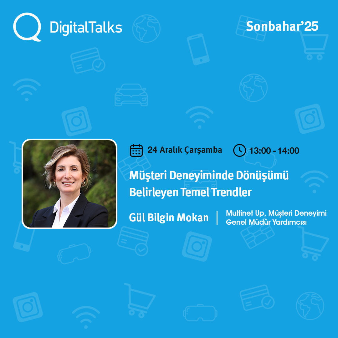 multinetcomtr's tweet image. Müşteri Deneyimi Genel Müdür Yardımcımız Gül Bilgin Mokan, bugün 13:00'da "Müşteri Deneyiminde Dönüşümü Belirleyen Temel Trendler" başlıklı oturumda konuşmacı olarak yer alacak.

İzlemek için tıklayın:  youtube.com/watch?v=rccIIS…

#MultinetUp #DigitalTalks