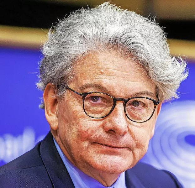 Thierry Breton en PLS ! ⤵️

L’ex Commissaire européen à la censure Thierry Breton vient d’être interdit de séjour aux États-Unis pour être l’un des principaux rouages du complexe mondial de censure !

4 autres dirigeants d’ONG réputées pour exiger la censure des discours qui les