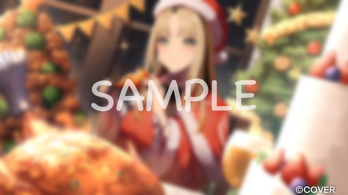 No.259【産休(ご迷惑)・水彩ニコたん】 ホロライブ「FLOW GLOW」所属 虎金妃笑虎様の12月メンバーシップ壁紙の