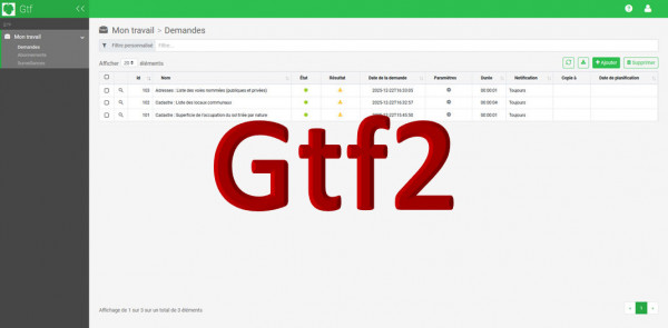 SIIG30's tweet photo. Nouvelle version de l'application de traitement des données (Gtf2) https://t.co/eyH4h5Sb0a https://t.co/27Xh6A1IWs