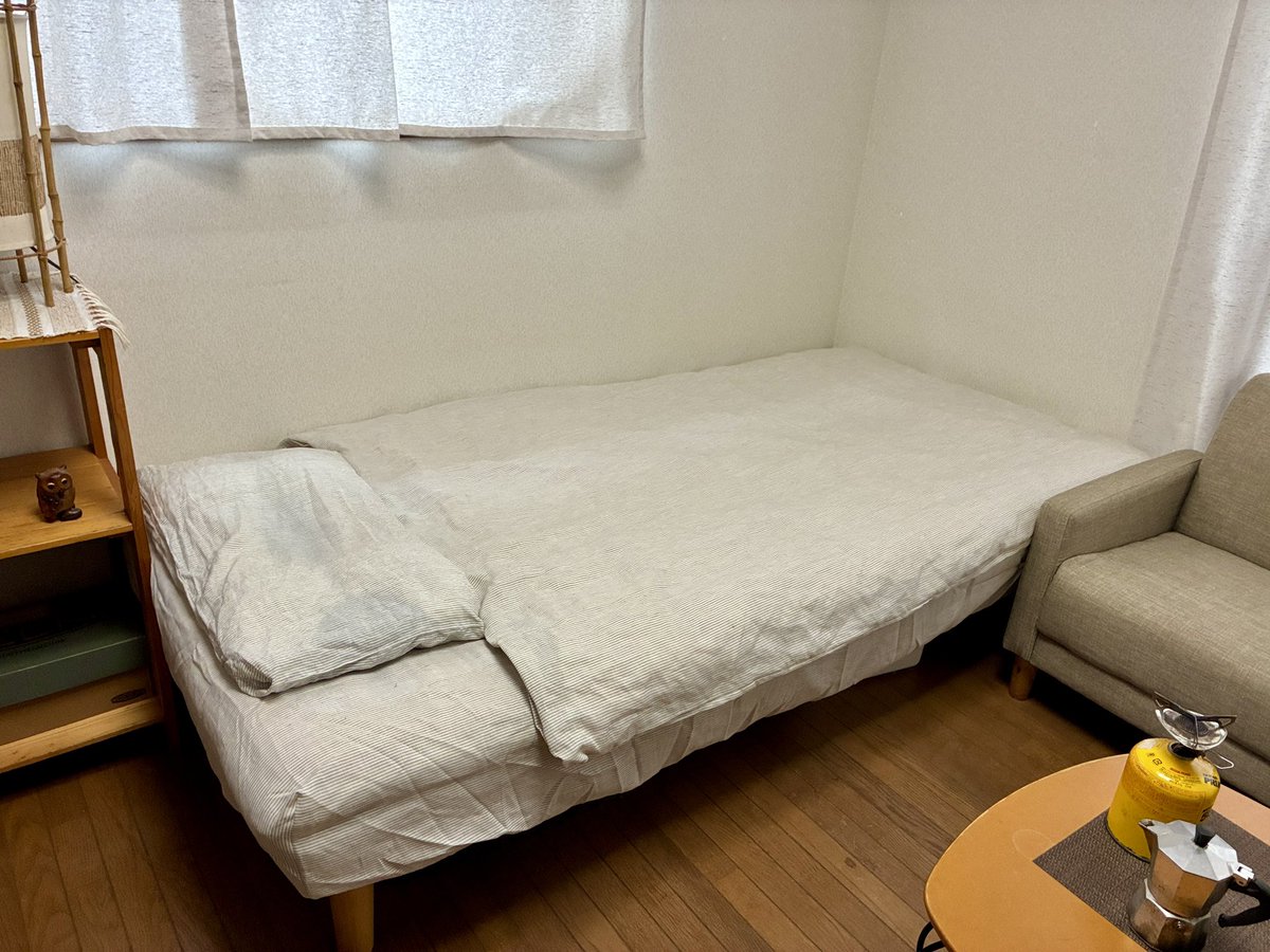 今年の自分へのクリスマスプレゼントは、無印良品の麻平織布団カバー