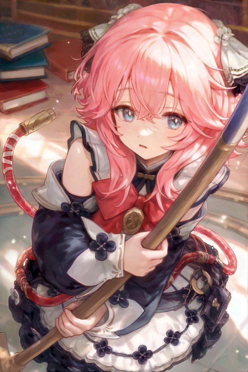 Bibimbub15's tweet image. Cleaning day with Alf 🧹💖🔥 
＃白銀の城 ＃同一律テスト #SilverPalace