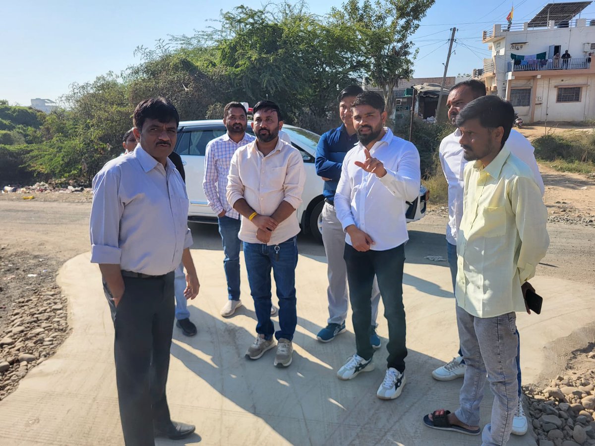 મુલાકાત દરમ્યાન ગામે ચાલતા વિકાસના કામો અંતર્ગત નરેગા યોજના અંતર્ગત બનેલ રોડની મુલાકાત લીધી તેમજ નાણાંપંચ અંતર્ગત બનેલ સી.સી. રોડની મુલાકાત ક્વોલિટી ચેક કરી જરૂરી સૂચનો કરેલ.
<a href="/CMOGuj/">CMO Gujarat</a> <a href="/GujPRHDept/">Panchayat, Rural Housing & Rural Dev. Department</a> <a href="/GujDCoffice/">Guj DCoffice</a> <a href="/drgaurav09ias/">Dr. Gaurav Dahiya , IAS</a> <a href="/InfoSabarHmt/">Info Sabarkantha GoG</a> <a href="/InfoGujarat/">Gujarat Information</a> <a href="/crdgujarat1/">Commissionerate of Rural Development,Gujarat</a>