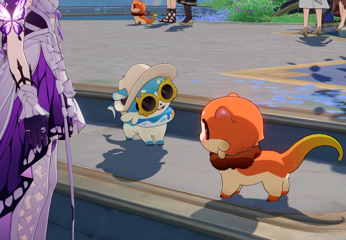 mydeilune's tweet image. what in aglaea’s holy city is going on here bruhh is bubbles trying to court fig stew