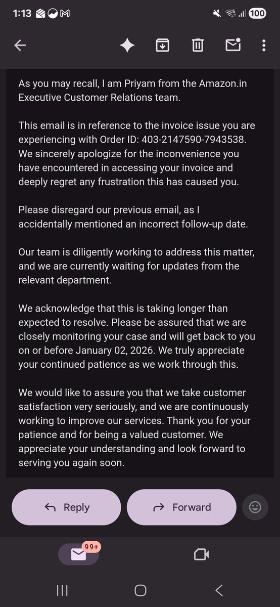 santoshsinghk's tweet photo. @AmazonHelp @AmazonHelp @amazonIN now its moved to 2nd Jan. This is going on for over a month now. What horrible service by #amazon you guys suck at customer service https://t.co/Z3PQ6aDUal