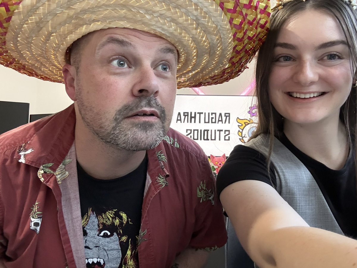 This was supposed to be a festive company photo, but our ugly Christmas hats are lost deep in the house somewhere??? 
Anyway, a big thank you to everyone for being here for a huge 2025 and we can’t wait to get some games out to you next year!
#indiegamdev