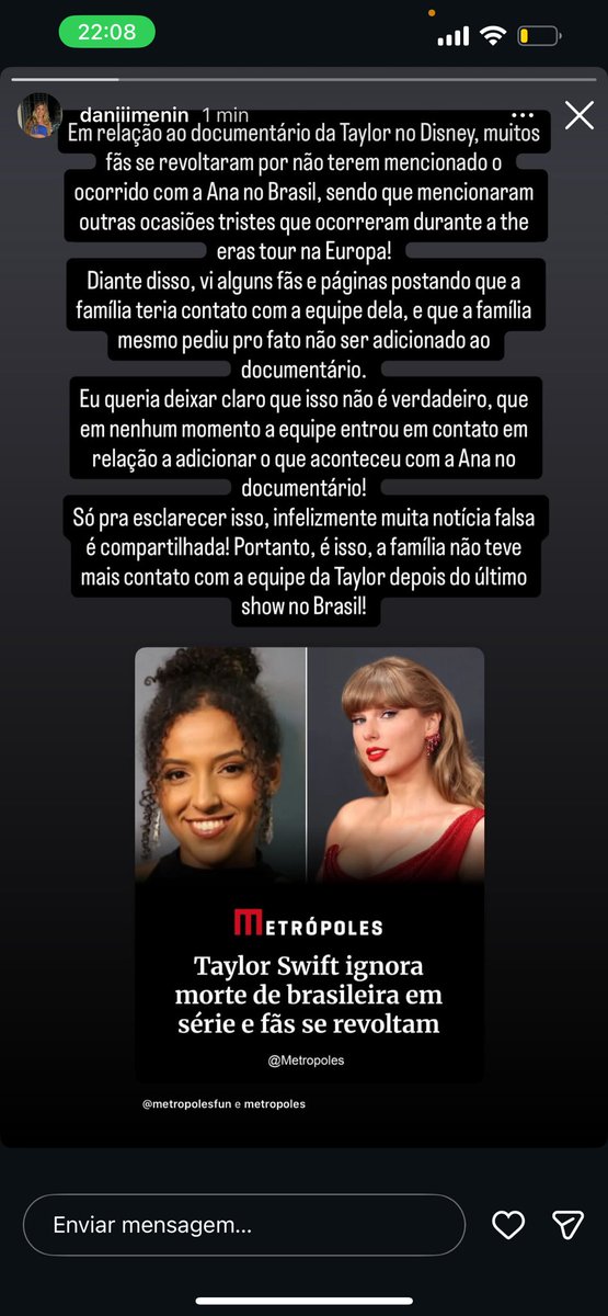 emoboycliff's tweet image. o stories que a amiga da ana postou sobre o documentário