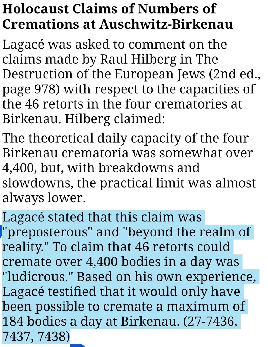 ObserverR8's tweet image. It's a bit that Fuentes did about how long it would take to bake 6 million cookies to illustrate how the official Holocaust numbers are clearly false. Ivan Lagace, a Calgary funeral director, gave evidence about how the claimed numbers were "preposterous".
rumble.com/embed/vuxlij/