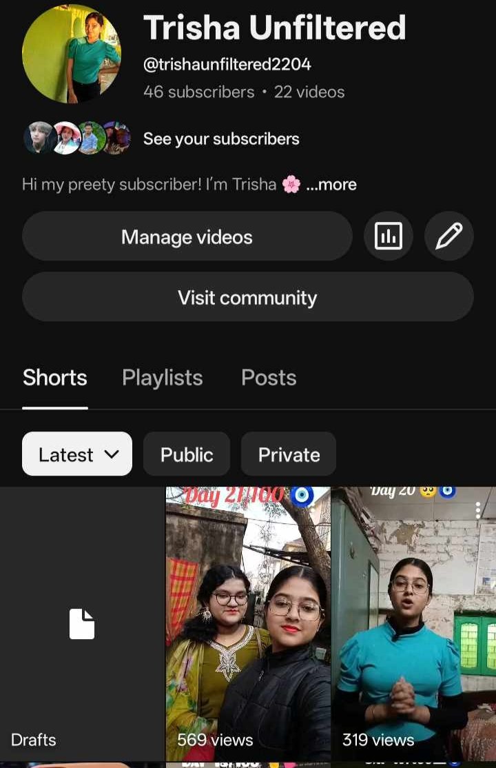 YouTube is operating in such a way these days that people are losing their dreams for no reason. This channel has been terminated without any justification; please take steps to restore it  ASAP. <a href="/TeamYouTube/">TeamYouTube</a> <a href="/YouTubeCreators/">YouTube Creators</a> <a href="/YTCreatorsIndia/">YouTube Creators India</a> <a href="/YouTubeIndia/">YouTube India</a> <a href="/BanerjeeTr69719/">Trisha banerjee</a>