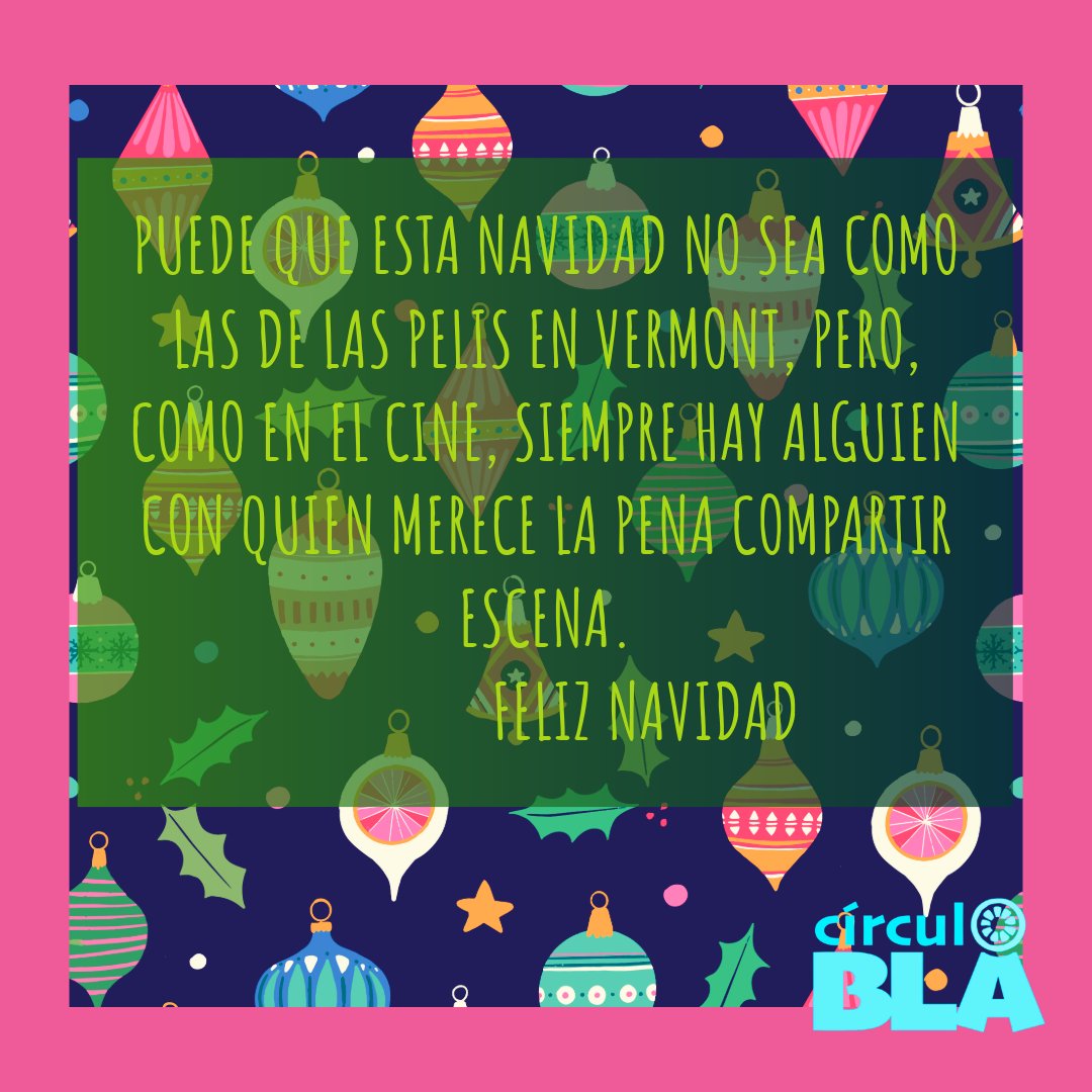 Os deseo tiempo para vosotras esta Navidad. Que no os carguéis a la espalda toda la responsabilidad de que todo salga bien en estas fechas; que os permitáis sentir todo lo que aparezca y que también os deis mimos. Porque sois increíbles y lo estáis haciendo muy bien
Feliz Navidad