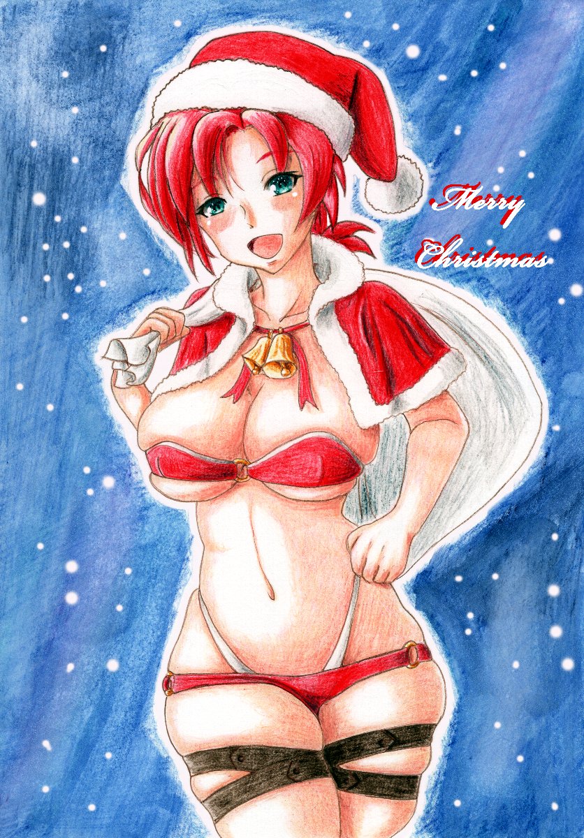 #クリスマスイブ 
#メリークリスマス 
#過去絵 
もう一枚メリークリスマス! 