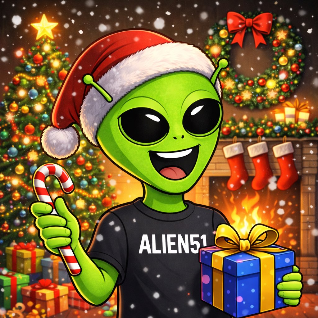 Good morning 🌞 and Merry Christmas 🎄 GM to my #GoMining_token miners,  #Tweetscout grinders, #Web3 builders, #Bitcoin stackers and #Crypto fam.  Enjoy your coffee ☕️, enjoy the day, and may your wallets stay blessed 👽🚀