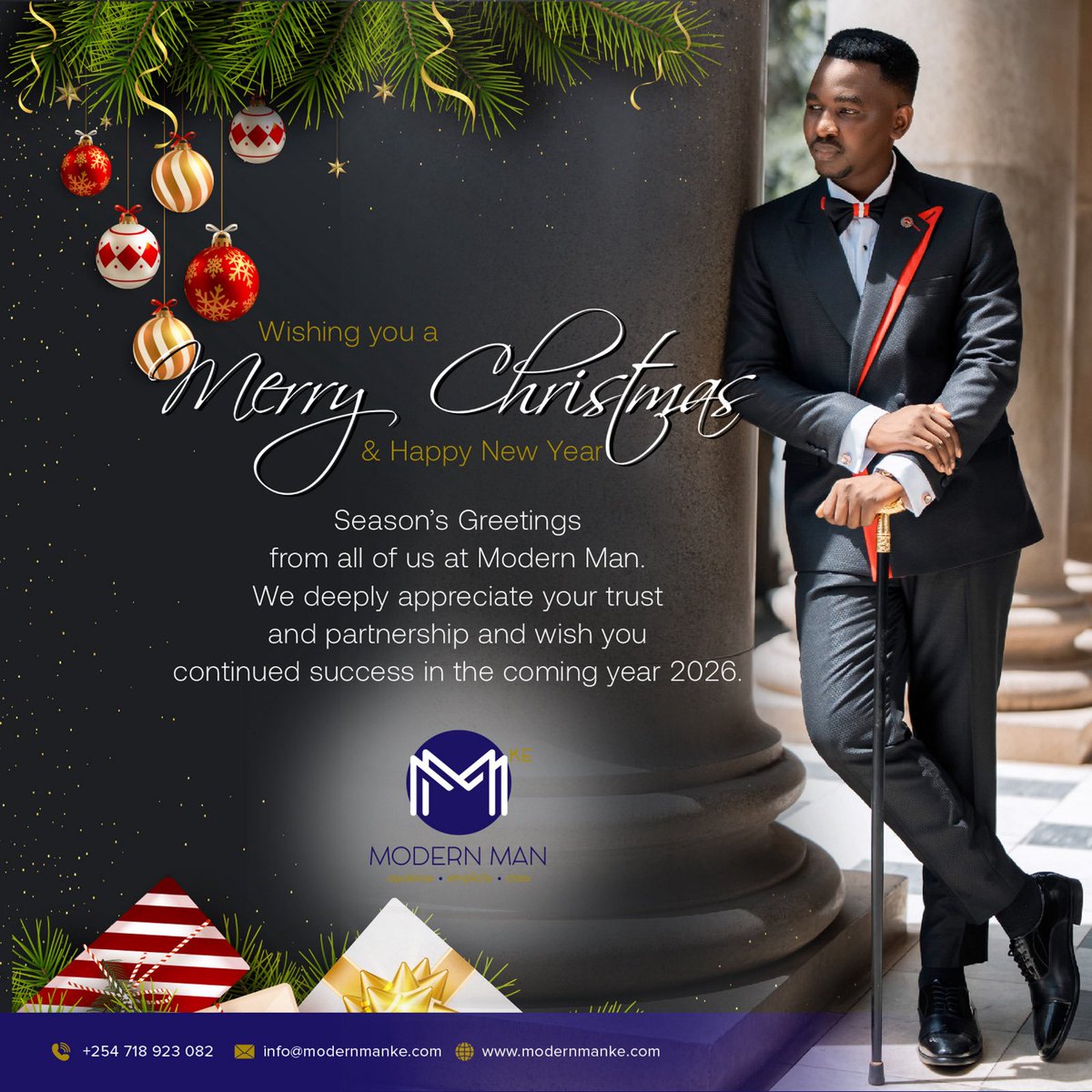 modernmanke's tweet photo. Happy Holidays from us 🎄🎉🎊

Stay sharp, stay stylish. Follow Modern Man for the latest looks and fashion drops 💎
📸 https://t.co/QCbab3pYmS
🎥 https://t.co/mdQrkW8UJA https://t.co/318vSm334o