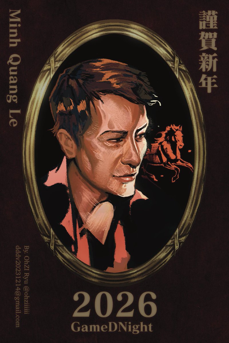 _OhZI's tweet image. It was an honor to create a New Year’s  cardcaricature illustration for Minh Le @GoosemanCS on behalf of GameDNight.

Thank you so much for the inspiring lecture. It meant a lot to us and helped us grow as game developers.
Wishing you a Happy New Year!
 #HalfLife #CounterStrike