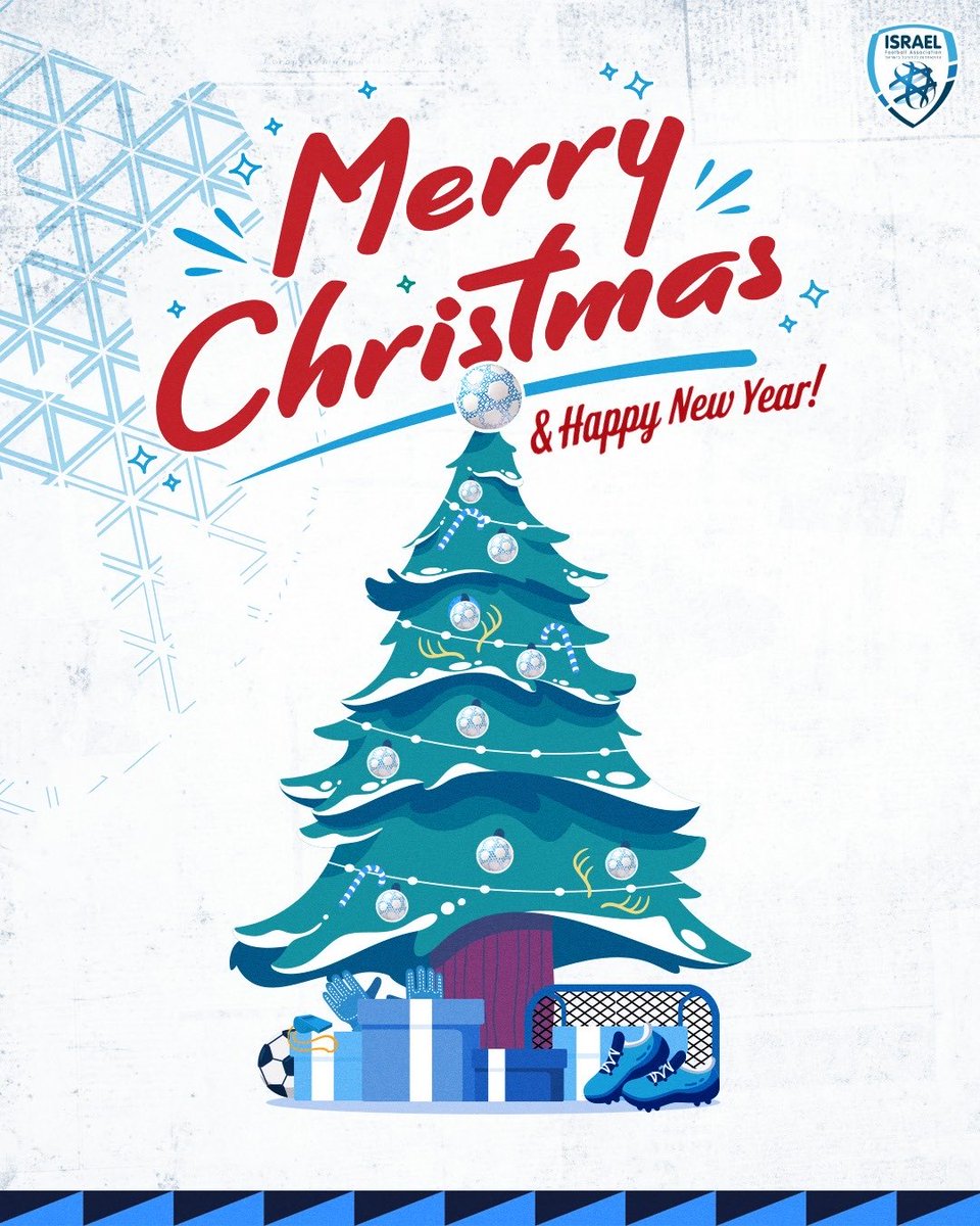 ISRAELFA's tweet image. The Israel Football Association wishes a Merry Christmas to all our players, fans, staff, and partners celebrating in Israel and around the world. May this season bring you joy, happiness, and great sporting achievements. ⚽🎄