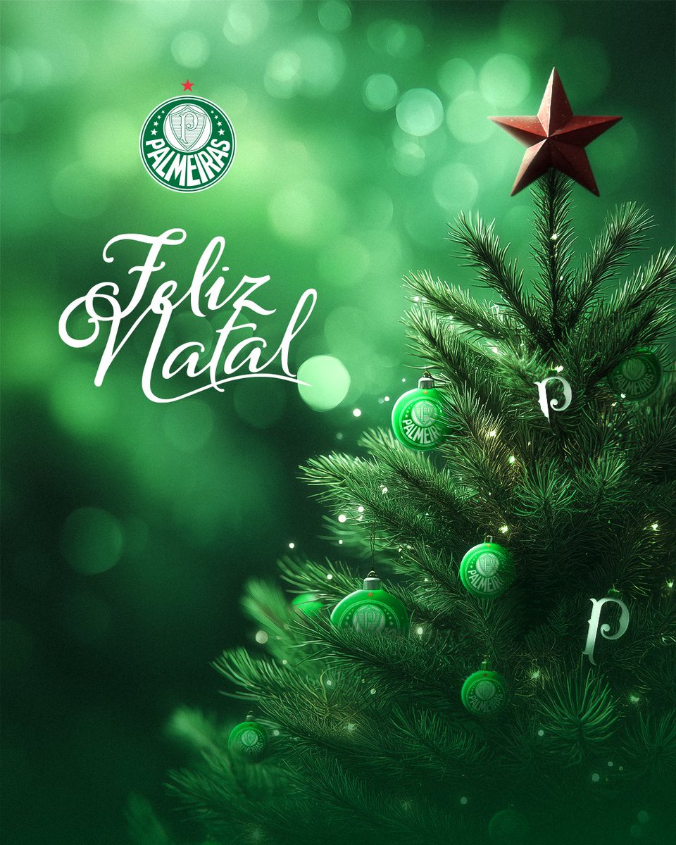 Palmeiras's tweet photo. Dia de fraternidade em #FamíliaPalmeiras! 💚

Feliz Natal, torcida que canta e vibra! 🎄 https://t.co/HBZHTMHrH7