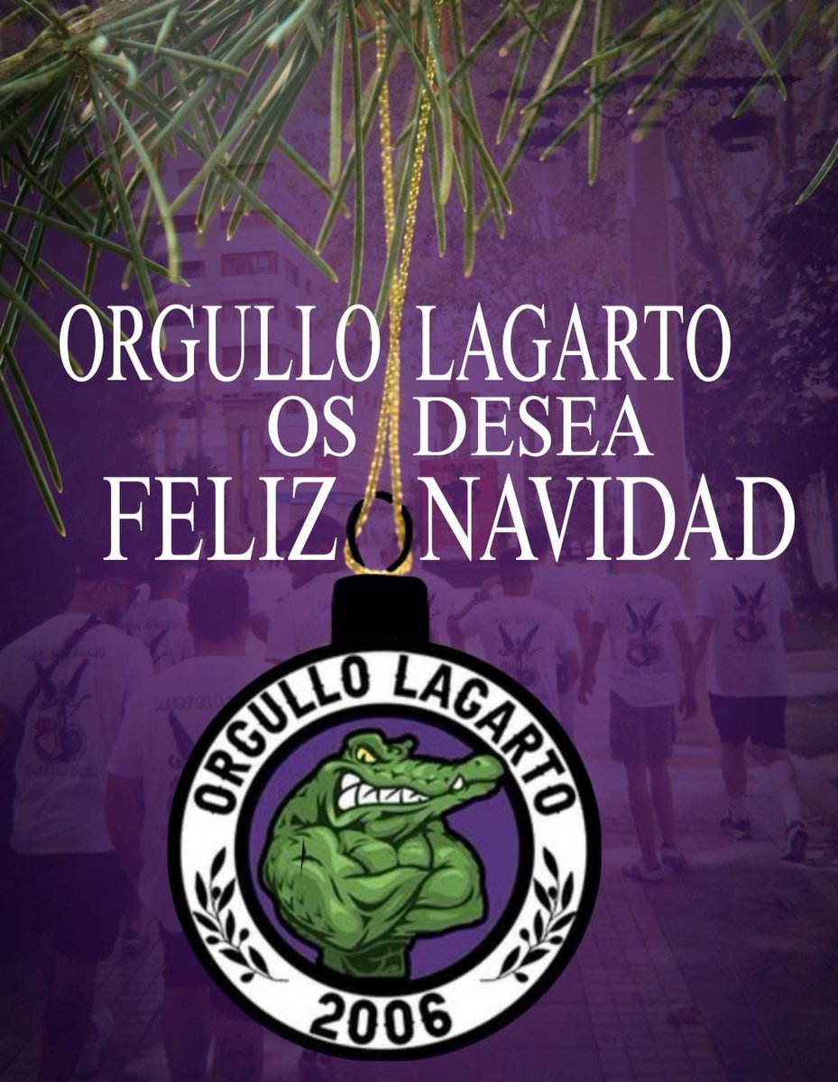 OL2006's tweet image. ¡Orgullo Lagarto os desea feliz navidad!