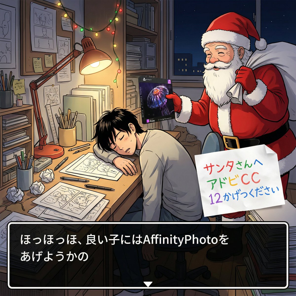 サンタさんからプレゼントだよ