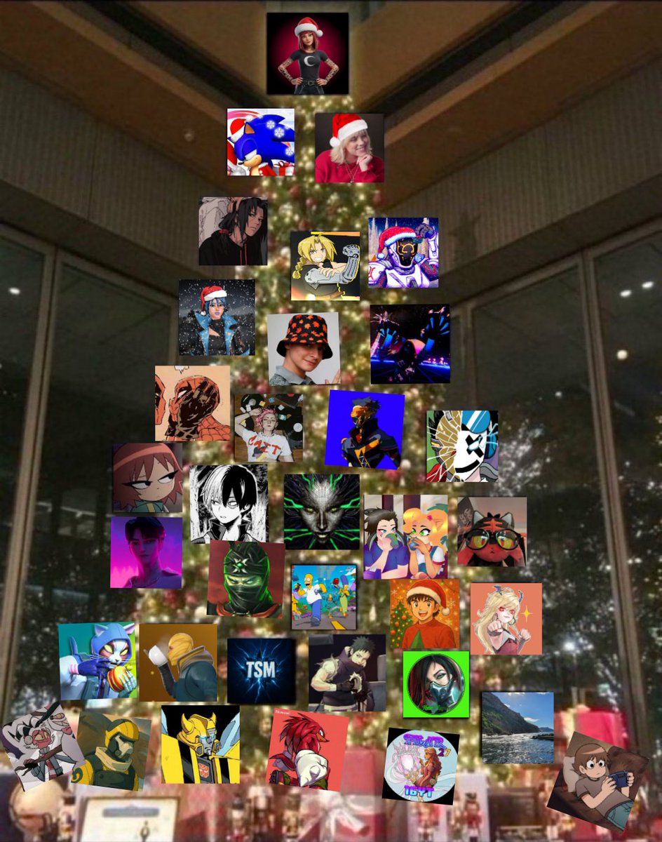 🎄ARBOLITO COMPLETADO🎄
(Tuve q añadir yo huequitos por qué sois un montonazo)
Que feliz me hace tener un arbolito así tan lleno de gente hermosa e importante ❤️‍🩹🥹