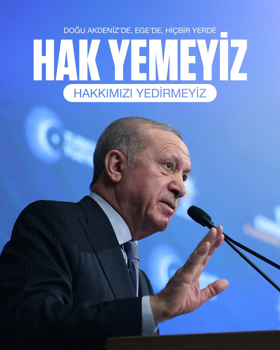 Çok açık ve net söylüyorum…

İster Doğu Akdeniz’de ister Ege’de isterse başka bir yerde olsun; biz ne hak yeriz ne de hakkımızı yediririz.

Elinde 70 binden fazla Filistinli kardeşimizin kanı olanların hadsizliklerinin bizim nazarımızda teneke tıngırtısından farkı yoktur.