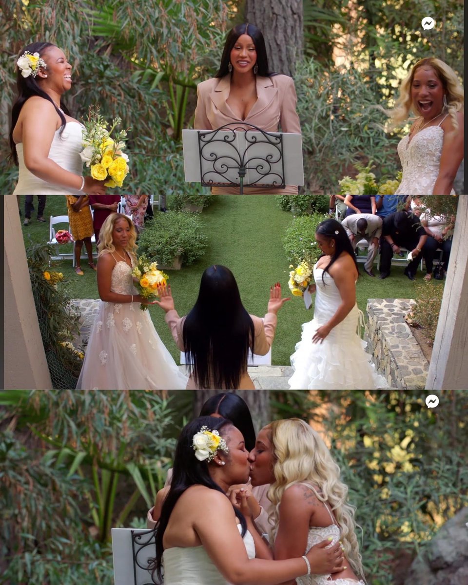 In October 2021,Cardi B CIVILLY married a Lesbian couple in California ❤️🏳️‍🌈👩‍❤️‍👩