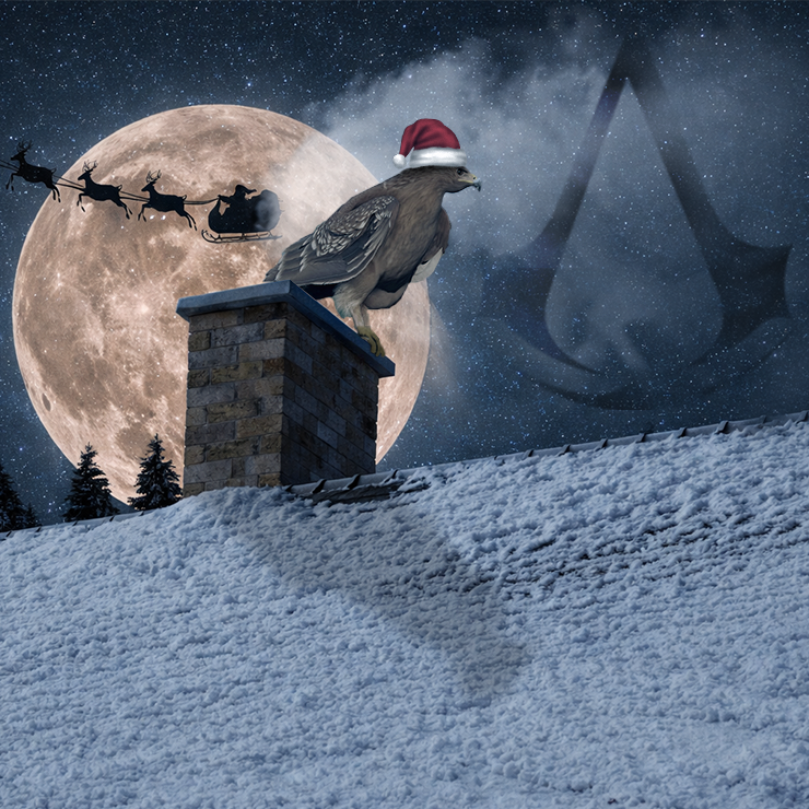 From the rooftops of Greece to the snowy chimneys. Merry Christmas from Ikaros and the Brotherhood! 🦅✨#AssassinsCreed #AssassinsCreedOdyssey