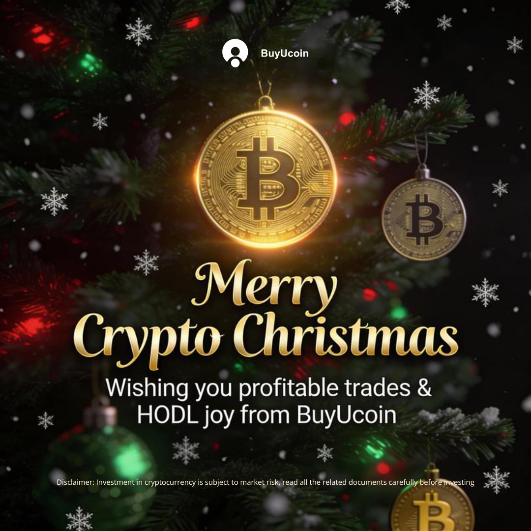 Wishing you profitable Bitcoin trades, strong HODL gains, and a bullish  year ahead with BuyUcoin. #Bitcoin #CryptoChristmas #BuyUcoin #CryptoTrading