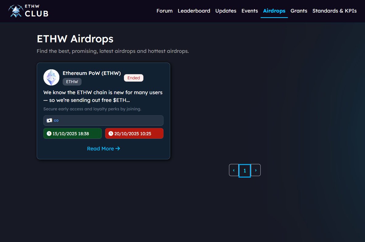 epow_io's tweet image. Ethereum PoW needs more than tools.
It needs a place for conversation and coordination.

ethw.club brings together:
• Community discussions
• News &amp;amp; blogs
• Events &amp;amp; airdrops
• Ecosystem feedback

Built for ETHW participants.

Forums on …
