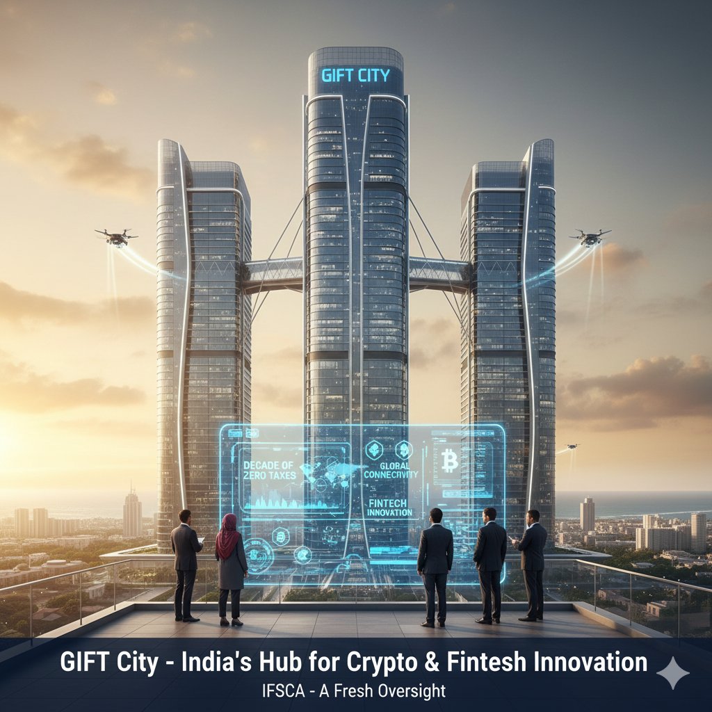 GIFT City (Gujarat International Finance Tec-City) India emerges as India’s potential hub for crypto and fintech innovation.

A fresh financial district rises in Gujarat GIFT City takes shape. Not just any project, this one aims at drawing fintech firms worldwide. Instead of