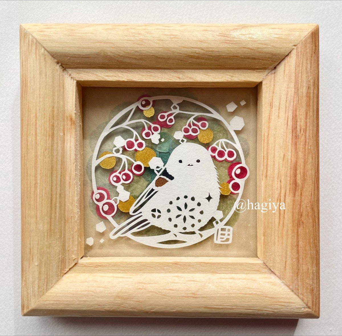 クリスマスっぽいミニ原画で。
メリークリスマス🎄
#切り絵