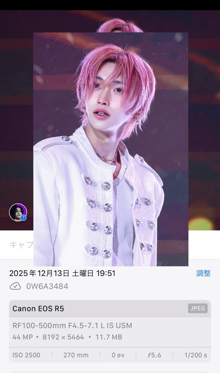 NYAN2NET_'s tweet image. 国立競技場みたいな広い野外現場で、尚且つ夜中に撮影したこと無かったんだけれど、設定見たらこんな感じだった。MC中でもないのにSSは相変わらず変態域に挑戦してるけど、ISOは思ったより上げてたな。f5.6に抑えてるのにこれ。絶対のっぺらぼうのにさせないのは私のポリシーでありプライド^ - ^