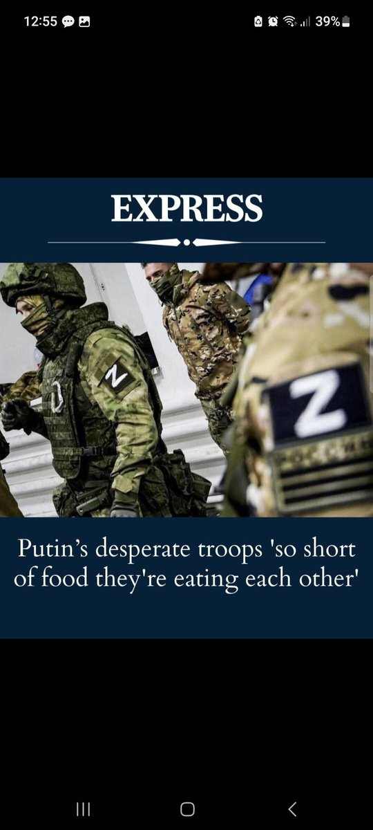 This is the best propaganda you'll see today. A correspondent for Express wrote that Russian soldiers are so starved that they're eating themselves, and that cannibalism is on the rise... I have no other propaganda
#propaganda #Russia #UkraineWar