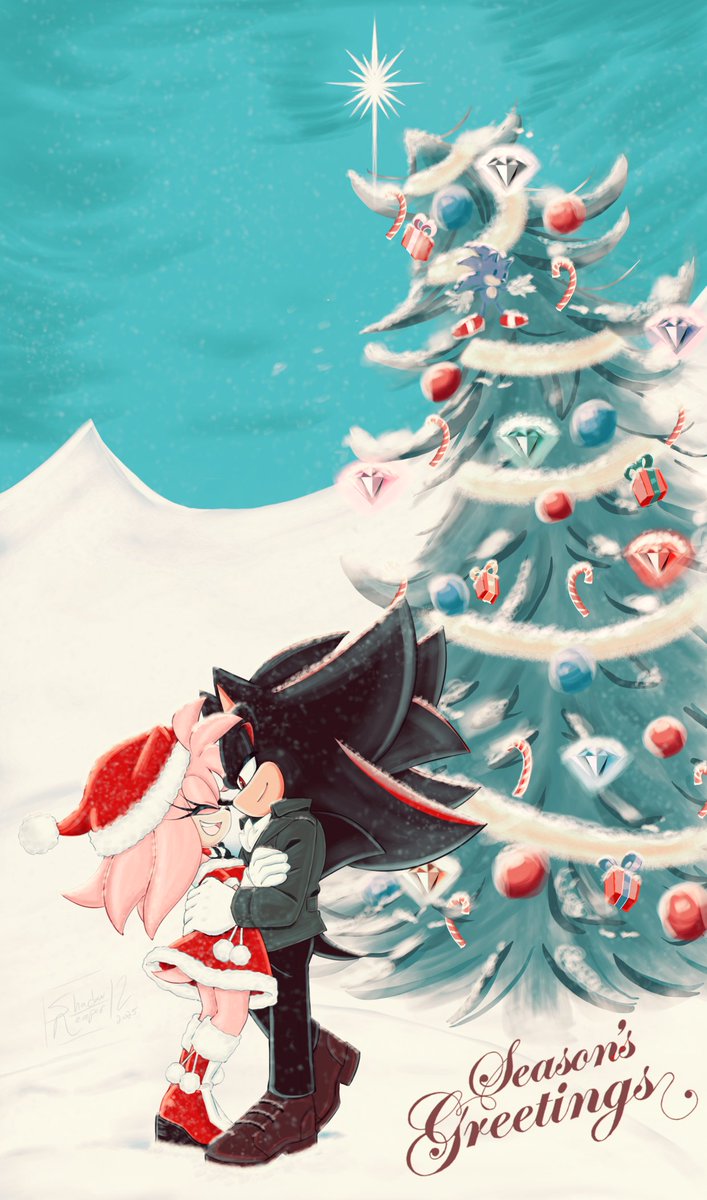 Love knows no season, love knows no clime
Romance can blossom any old time
Here in the open, we're walkin' and hopin'
Together ❤️  - Winter Wonderland 

Color and background by me
Line art by <a href="/inked_whimsy/">Ruby ❤ COMMS OPEN</a> 

Merry Christmas to all 🎄