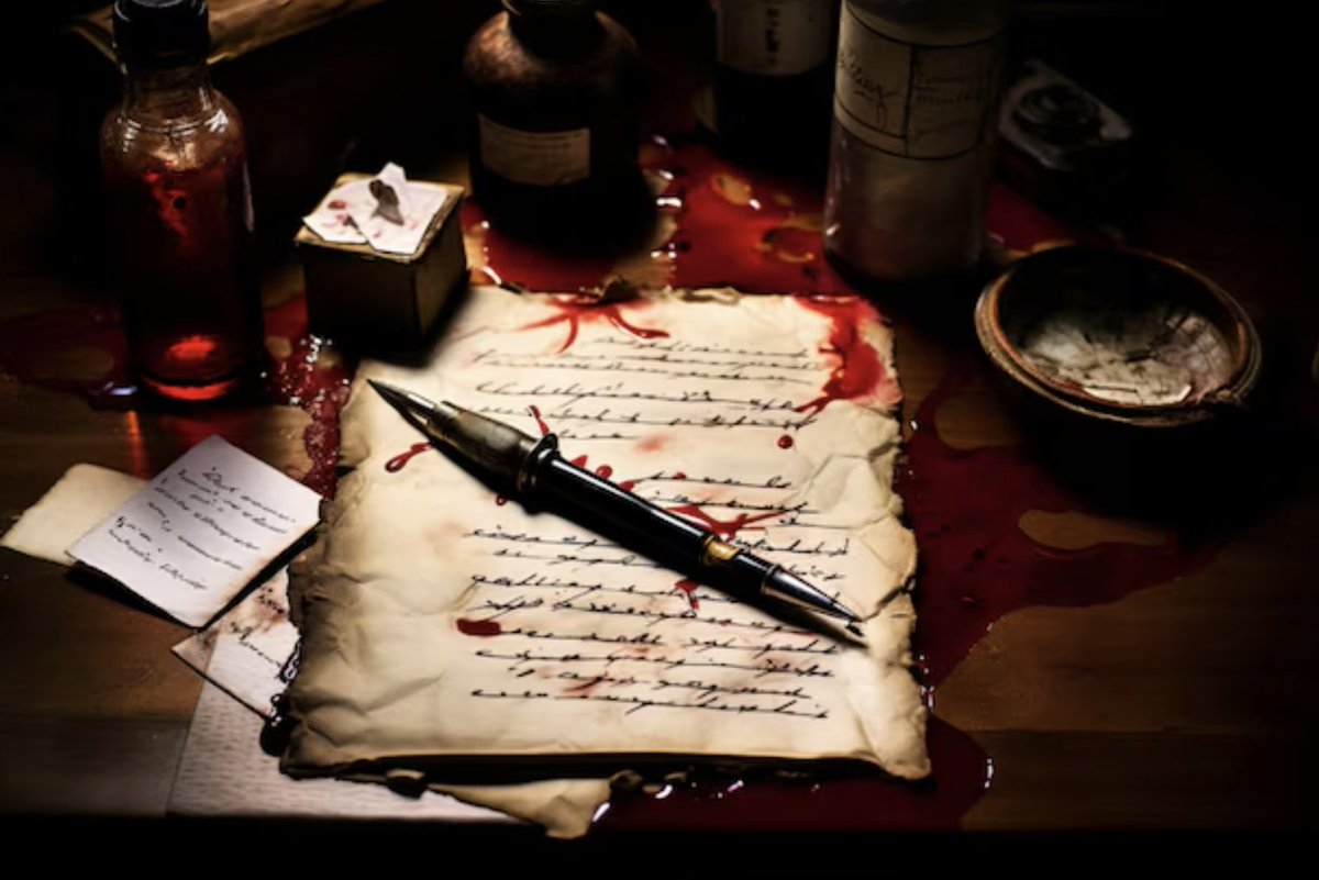 his ink bleeds
his words release
they shoot through
the shackles on my soul

#vss365
#poetry
Image: Pinterest