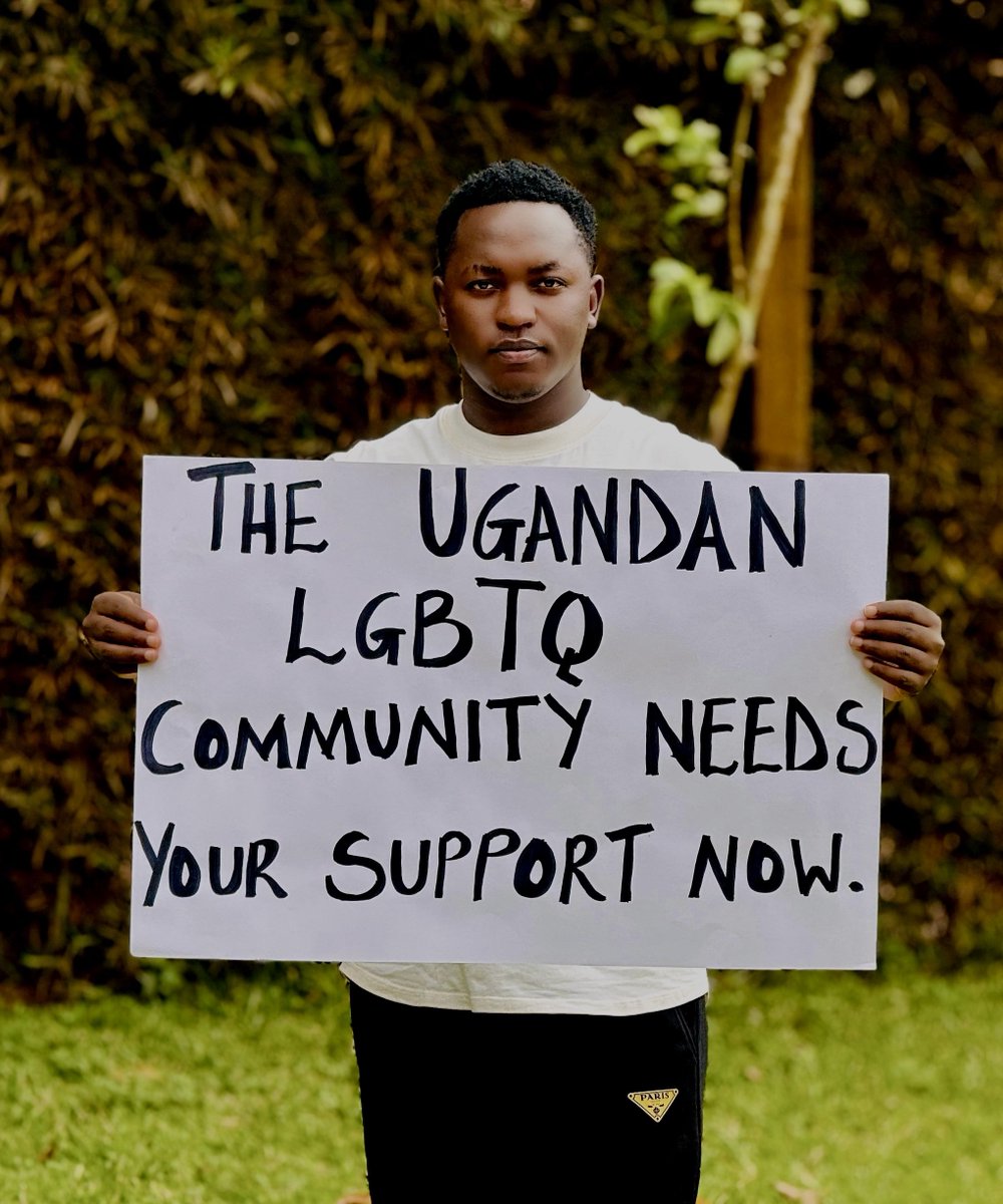 senfumahans's tweet photo. The Ugandan LGBTQ Community is living in fear, yet we still refuse to be erased.we’re losing homes, jobs, and safety due to the Anti homosexuality law. But we’re not losing hope. When one community’s rights are under attack, ALL our freedoms are threatened. We cannot look away.
Stand with Uganda’s LGBTQ community. Not tomorrow. NOW!
@hillarytaylorvi