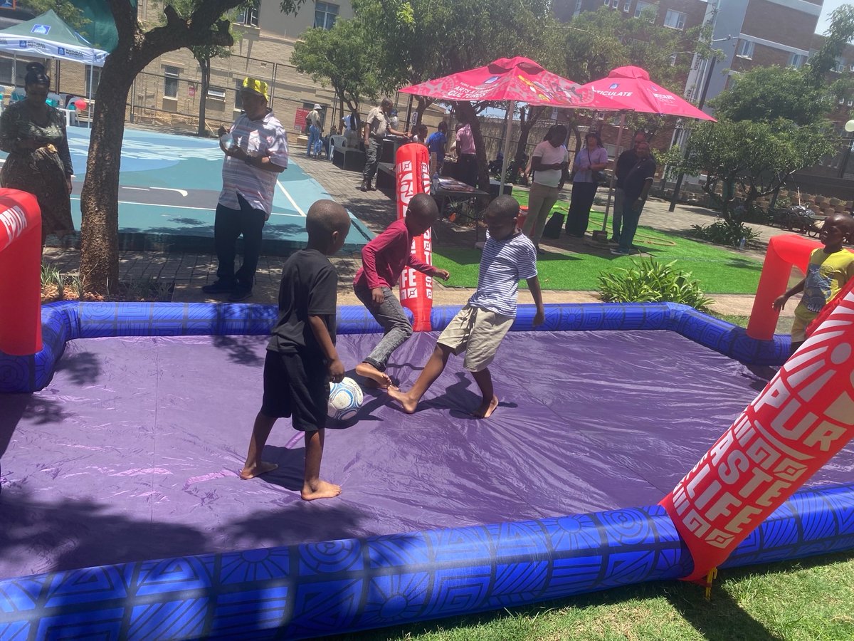 eThekwiniM's tweet photo. There was jubilation among 26 children from George Hill Informal Settlement, in Sydenham, when they were treated to endless fun.  

The festivities of the day included music, games and Christmas gifts.

The City‘s multi-disciplinary teams coordinated this initiative, led by the Parks, Recreation and Culture Directorate and ITRUMP - Supply Side and Area-Based Operations.
