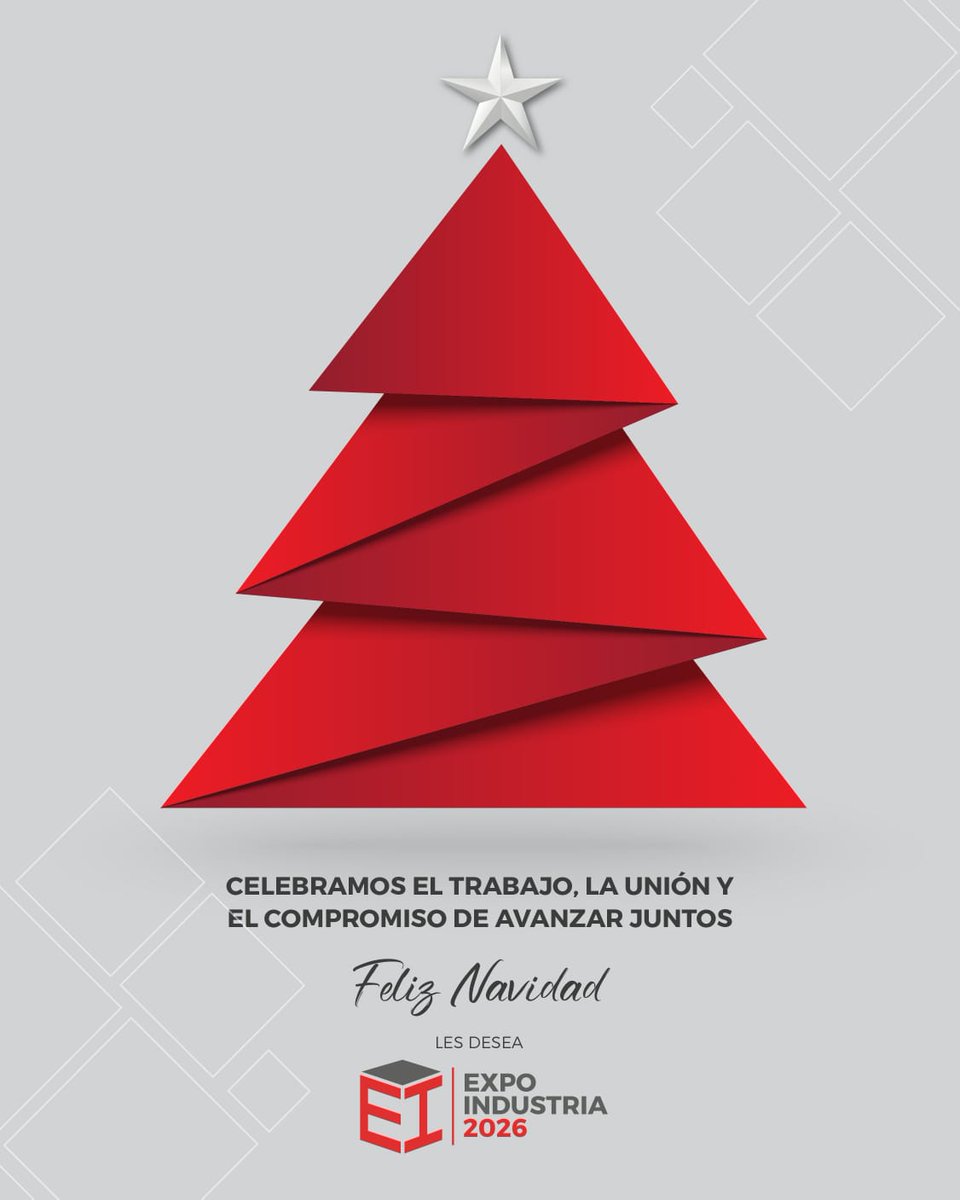 🎄 En esta Navidad queremos agradecerles por el camino compartido y todo lo que construimos juntos a lo largo del año al trabajar en conjunto. Gracias por ser parte de Expoindustria ✨❤️