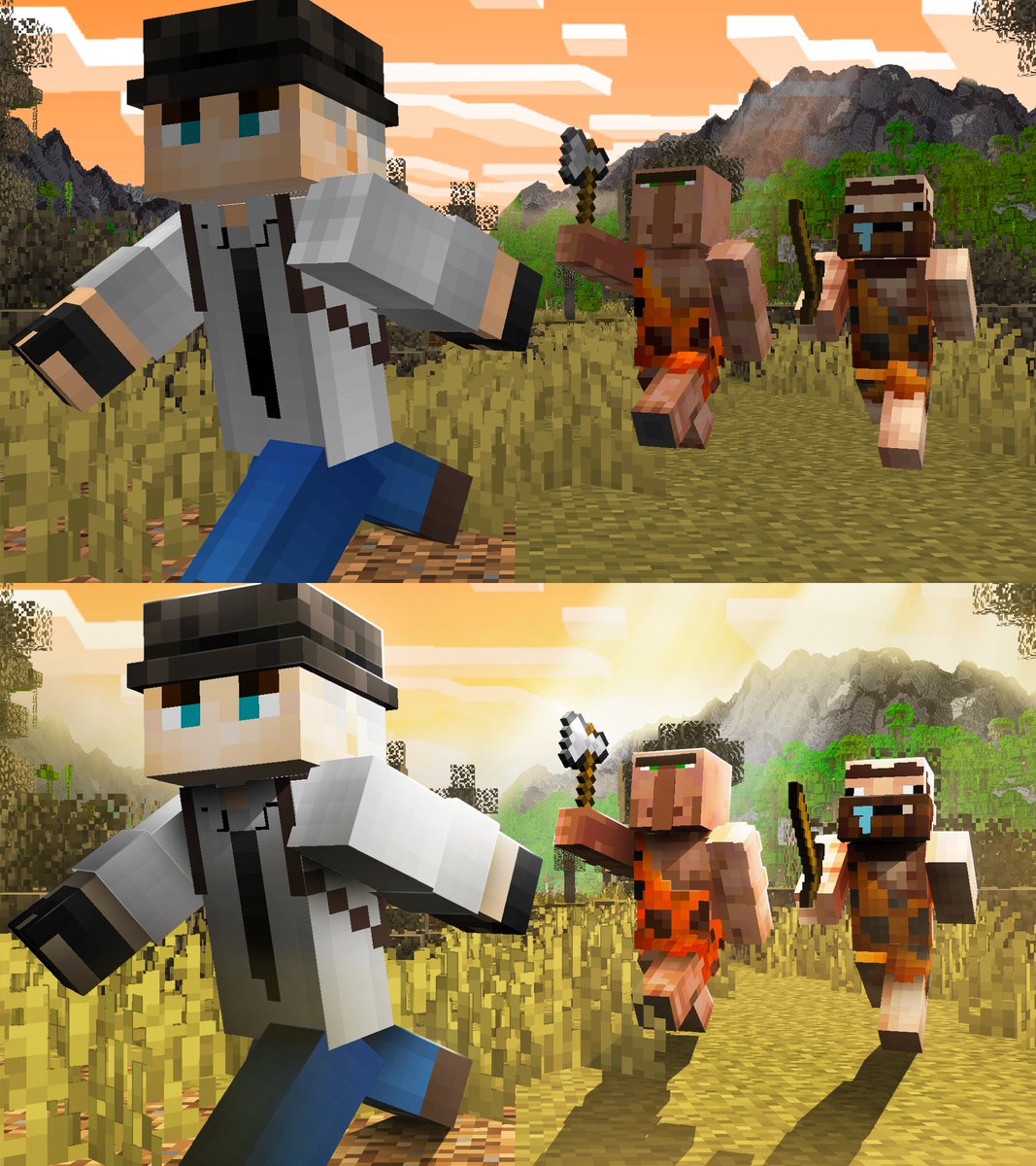 Recent Minecraft thumbnail I made for OkRobert.

Little before and after

Commission are OPEN!!
