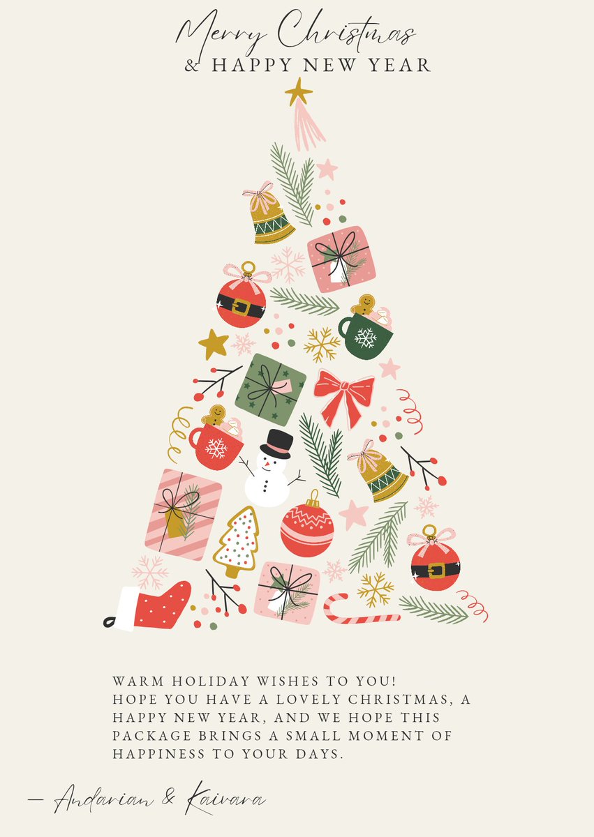 lantunbiru's tweet image. ㅤ
ㅤ
Ding-dong! 🎅
A small gift, sent with care. 🎄

Merry Christmas and Happy New Year!
Wishing you warm days, kind moments, and lots of simple joy. This package includes a small gift to celebrate your holiday and share happiness with you.

— Andarian &amp;amp; Kaivara. 
ㅤ
ㅤ