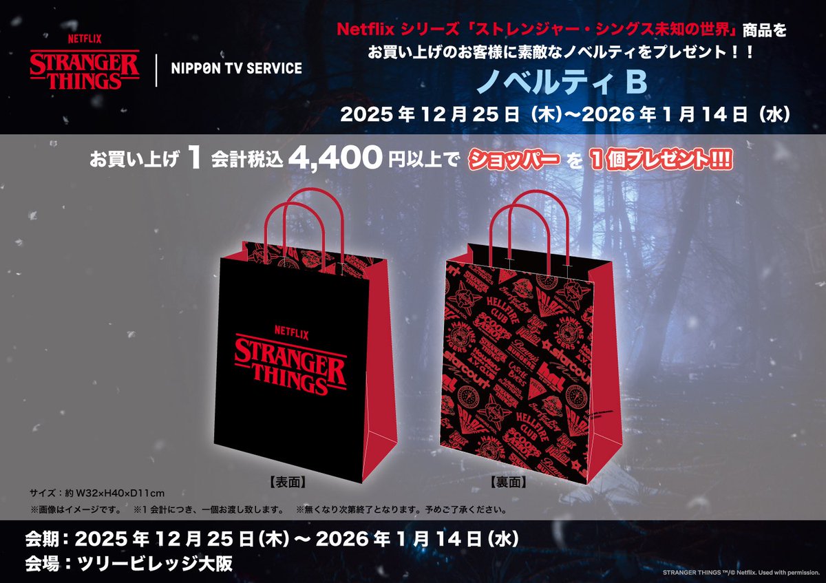 ◇NETFLIXシリーズ「ストレンジャー・シングス 未知の世界 」 LIMITED